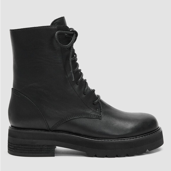 Eileen Fisher Shoes - Eileen Fisher Black Leather Combat Boots